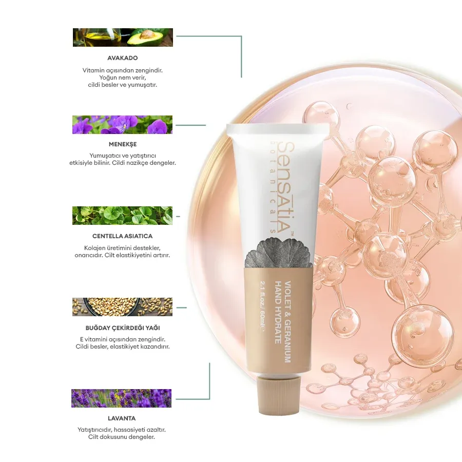 Violet & Geranium Yoğun Çatlak Onarıcı El Kremi