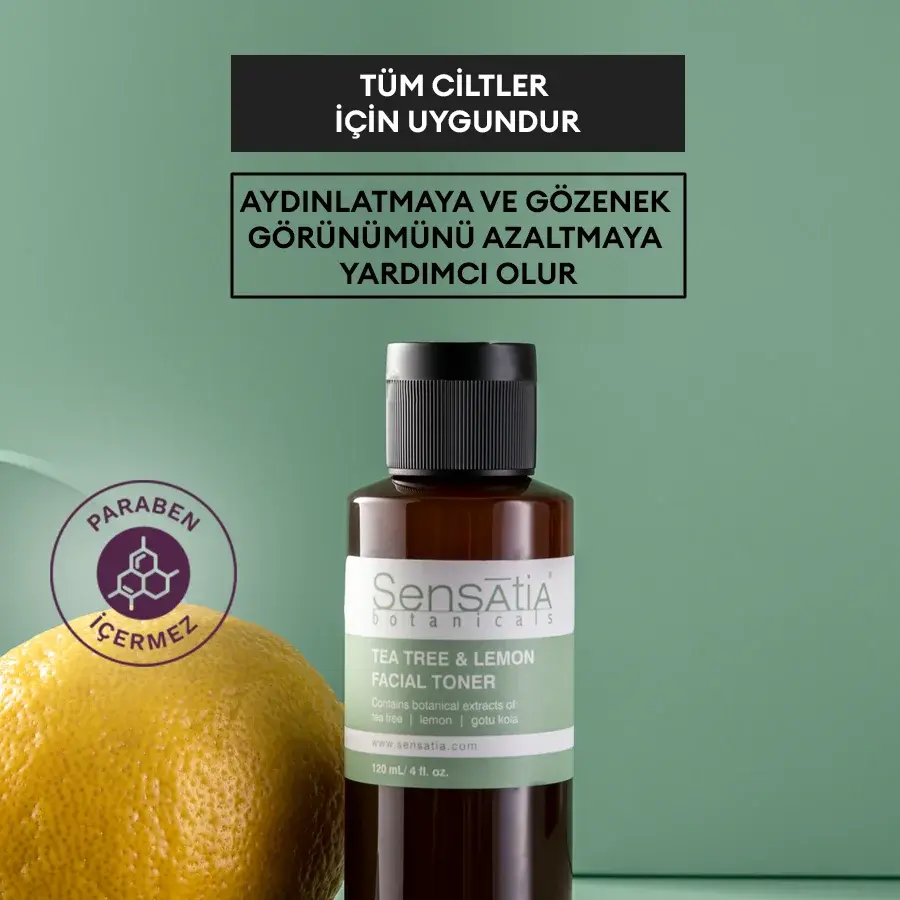 Tea Tree & Lemon Yüz Toniği-Akneli Cilt