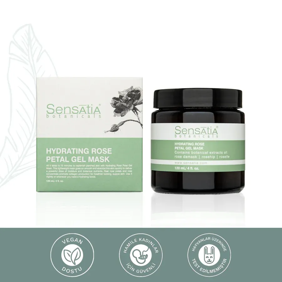 Hydrating Rose Petal Jel Maske-Kuruluk