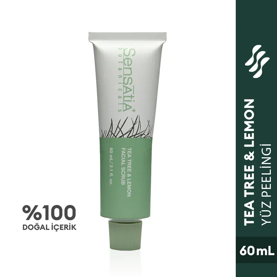 Tea Tree & Lemon Yüz Peelingi-Akneli ve yağlı cilt