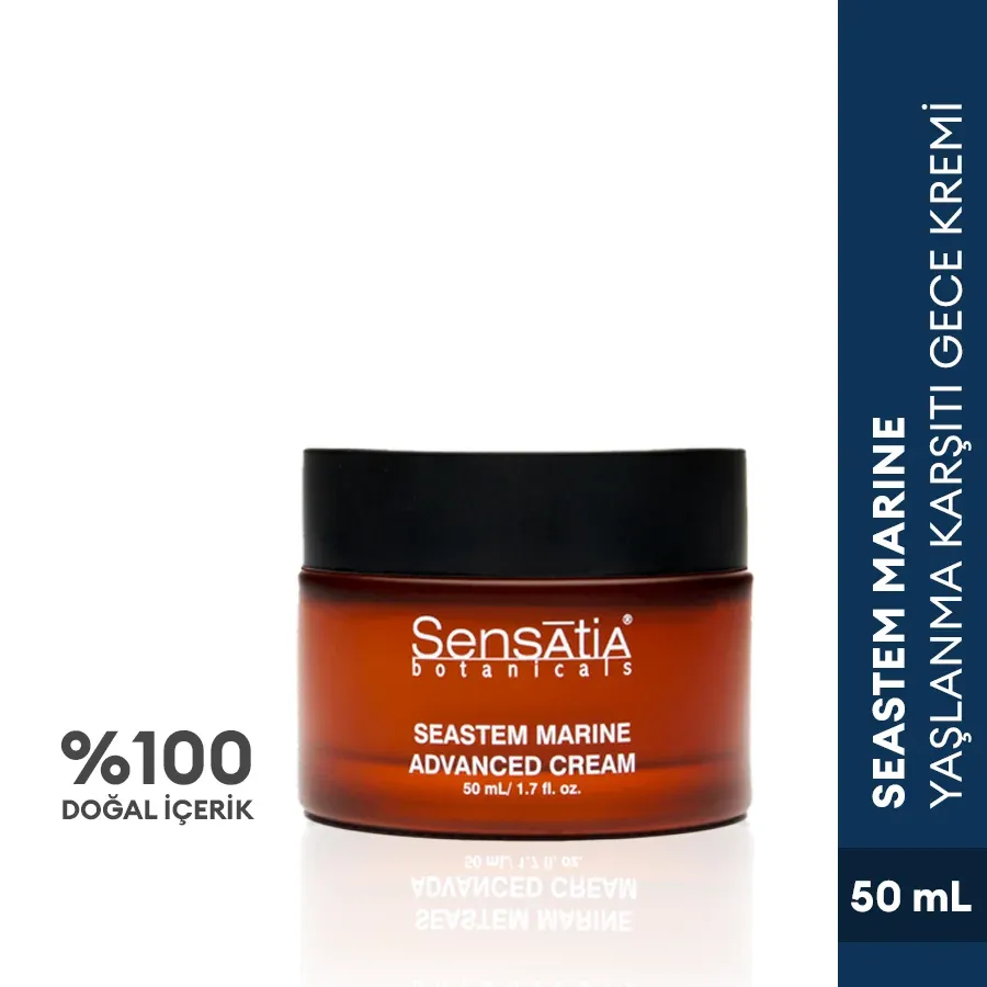 Yaşlanma Karşıtı Doğal Gece Kremi - İnce Çizgiler, Sıkılaştırıcı 50ml - Seastem Marine Advanced