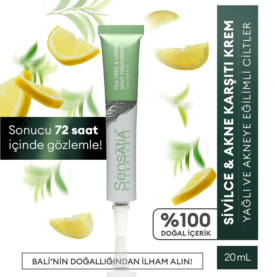 Tea Tree & Lemon Akne & Sivilce Karşıtı Krem