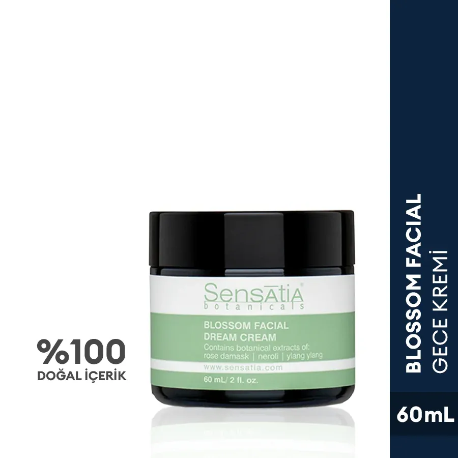 Nemlendirici Yatıştırıcı Antioksidan Doğal Gece Kremi 60ml - Blossom Facial