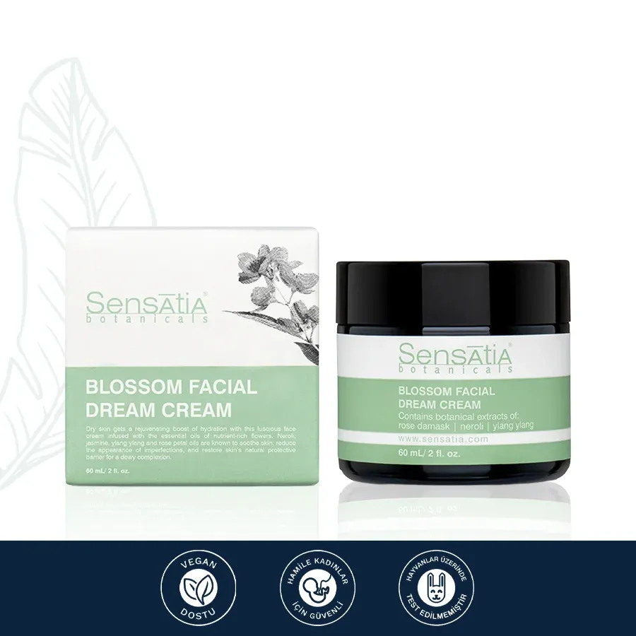 Nemlendirici Yatıştırıcı Antioksidan Doğal Gece Kremi 60ml - Blossom Facial