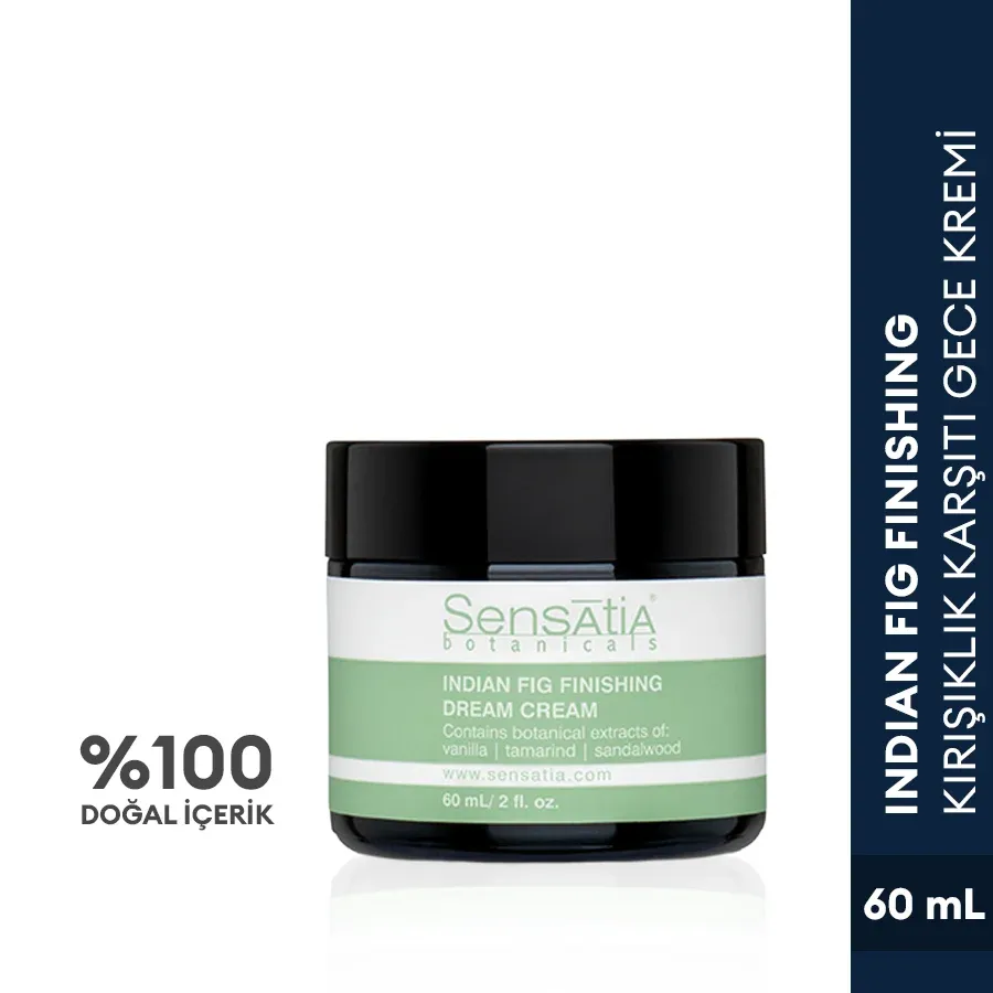 Karma Ciltler için Kırışıklık Karşıtı Doğal Gece Kremi 60 ml - Indian Fig Finishing
