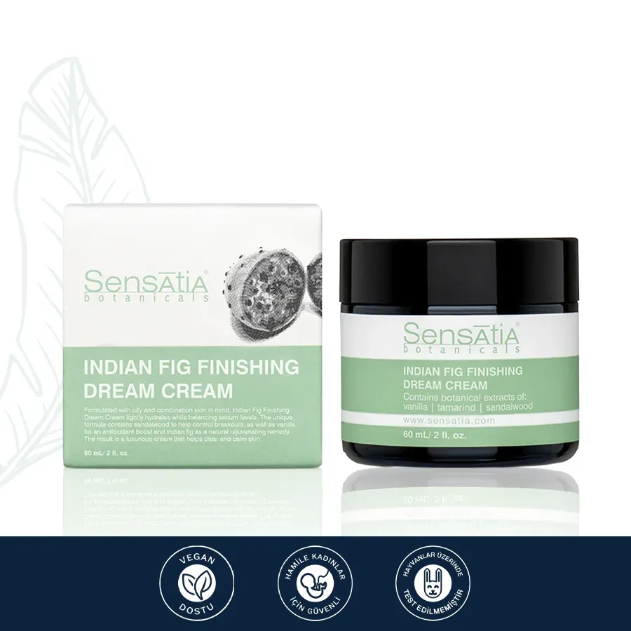 Karma Ciltler için Kırışıklık Karşıtı Doğal Gece Kremi 60 ml - Indian Fig Finishing