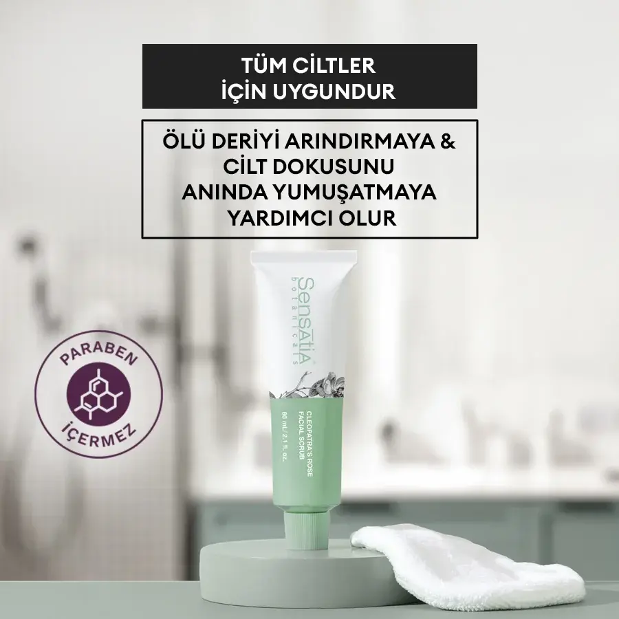 Siyah Nokta Karşıtı Doğal Peeling - Yoğun Nemlendirici Arındırıcı Besleyici 60 ml - Cleopatra's Rose