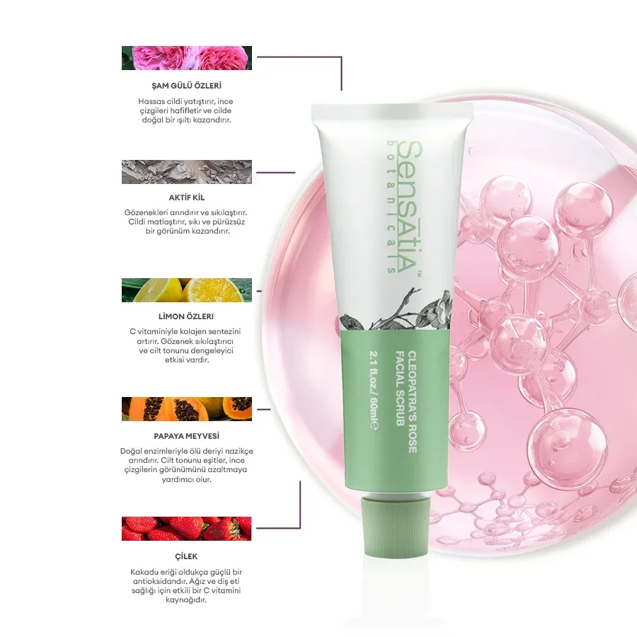 Cleopatra's Rose Yüz Peelingi-Tüm Ciltler