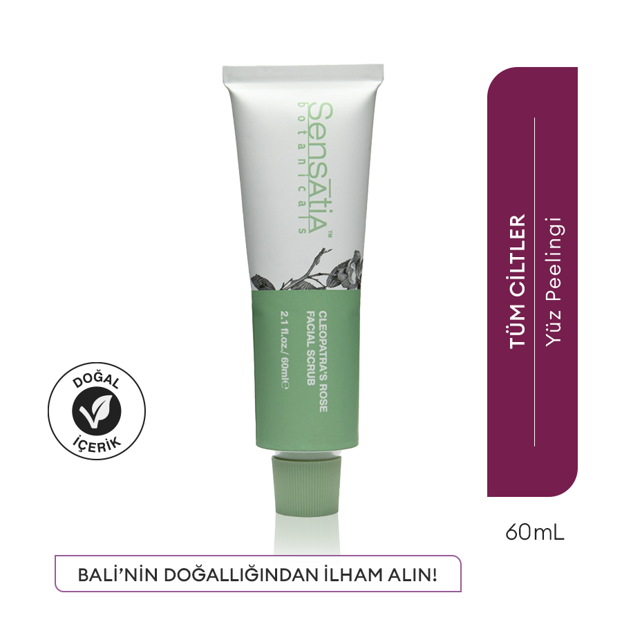 Siyah Nokta Karşıtı Doğal Peeling - Yoğun Nemlendirici Arındırıcı Besleyici 60 ml - Cleopatra's Rose