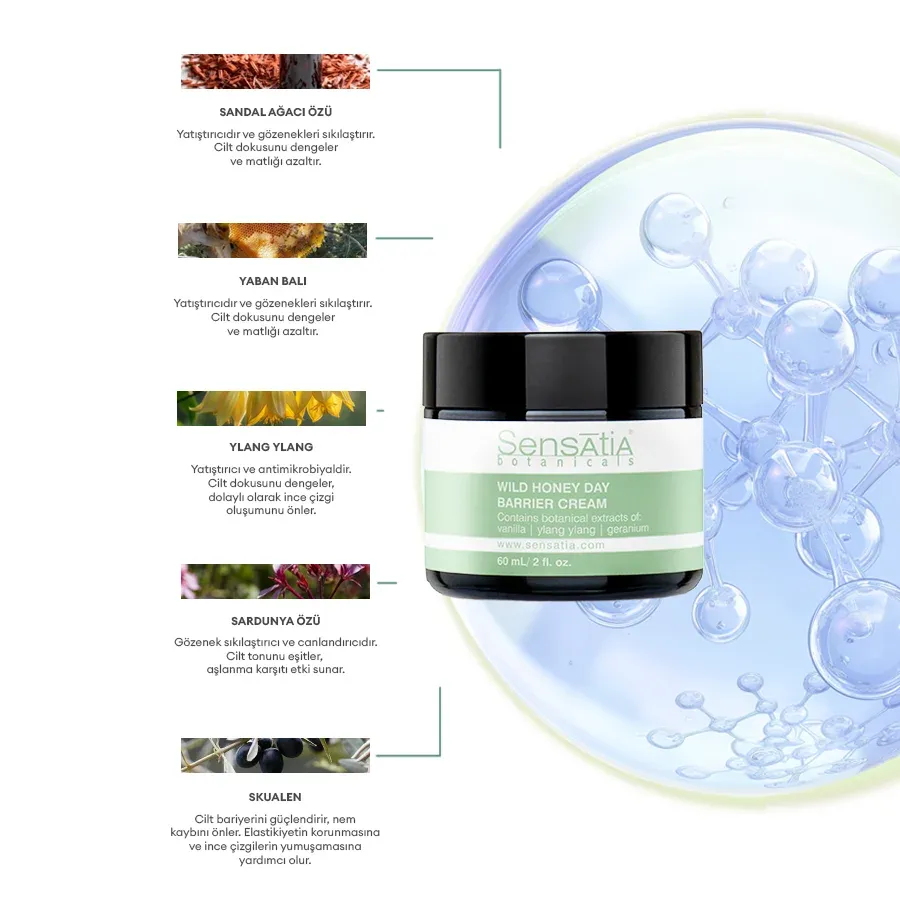 Yatıştırıcı Temizleyici Ballı Antioksidan Doğal Gece Kremi - Besleyici 60ml - Wild Honey Day