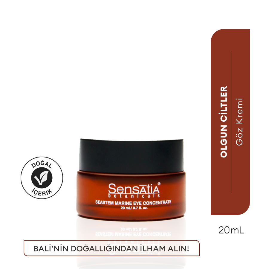 Yaşlanma Karşıtı Konsantre Doğal Gece Göz Kremi - Elastikiyet Artırıcı 20ml - Seastem Marine