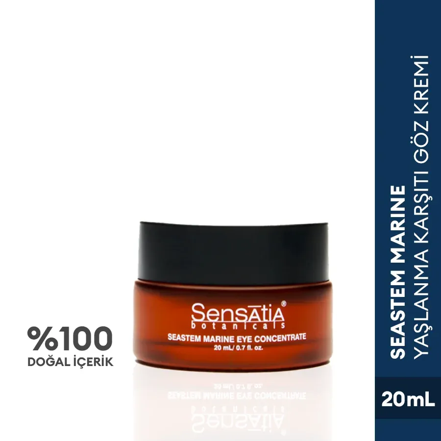 Yaşlanma Karşıtı Konsantre Doğal Gece Göz Kremi - Elastikiyet Artırıcı 20ml - Seastem Marine