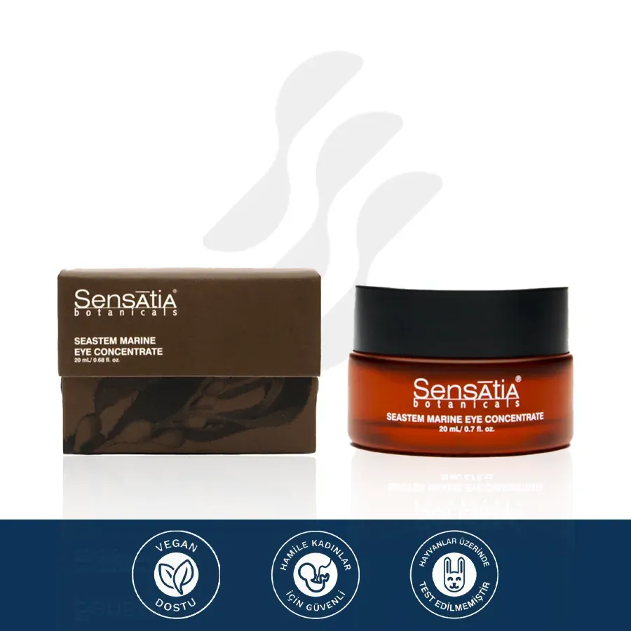 Yaşlanma Karşıtı Konsantre Doğal Gece Göz Kremi - Elastikiyet Artırıcı 20ml - Seastem Marine