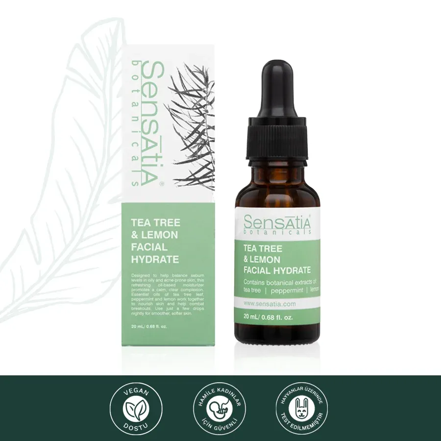 Tea Tree & Lemon Yüz Nemlendirici-Akneli ve yağlı cilt