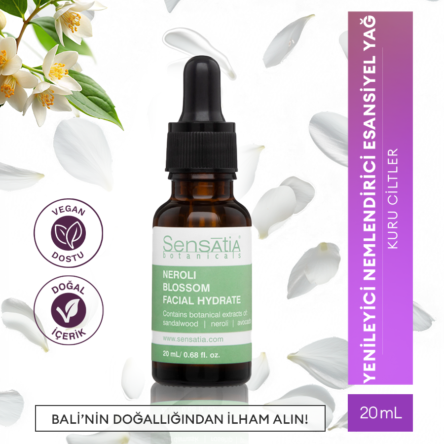 Çok Kuru Ciltler için Yenileyici Doğal Derin Nemlendirici 20ml - Neroli Blossom