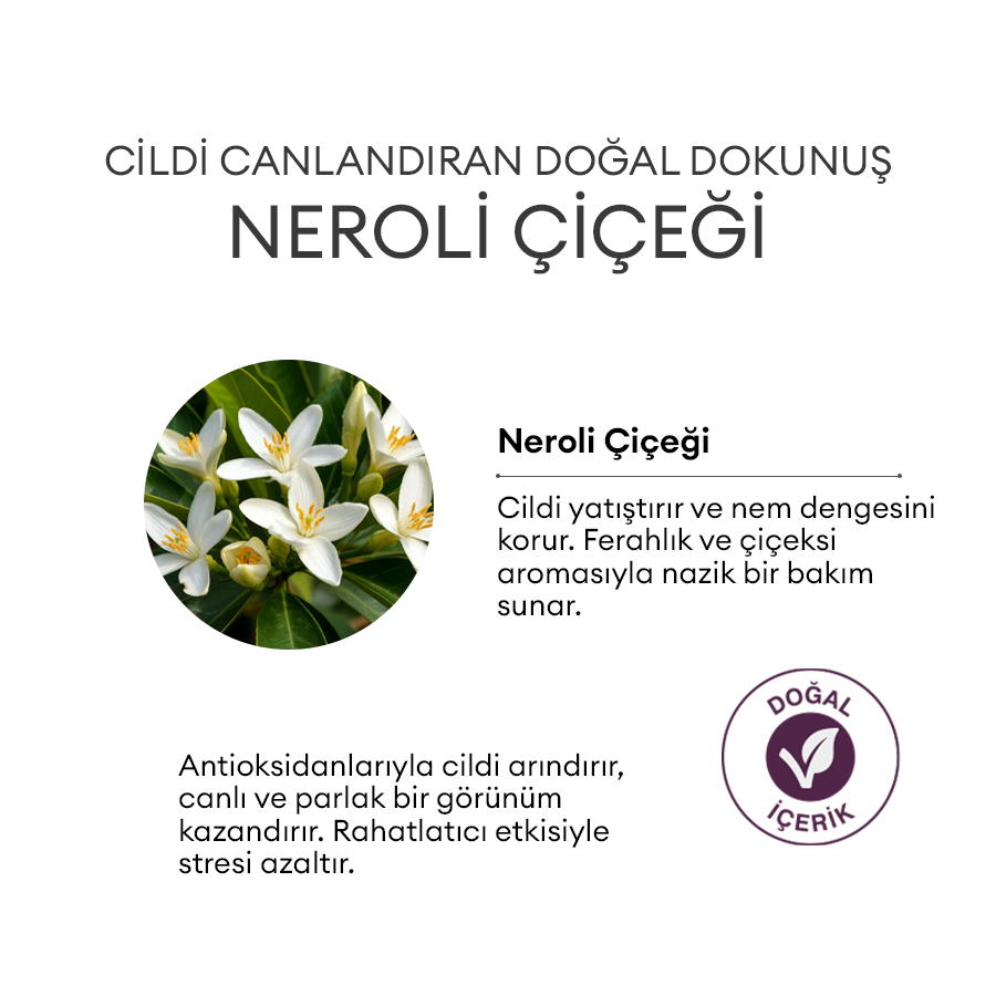 Çok Kuru Ciltler için Yenileyici Doğal Derin Nemlendirici 20ml - Neroli Blossom