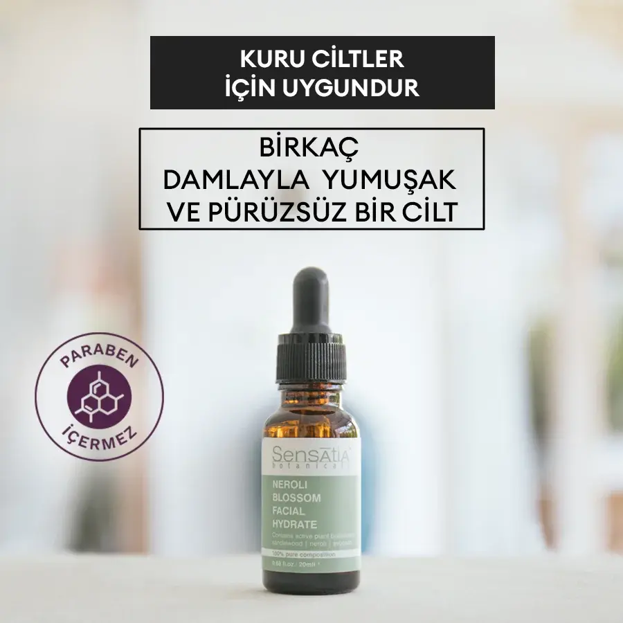 Çok Kuru Ciltler için Yenileyici Doğal Derin Nemlendirici 20ml - Neroli Blossom