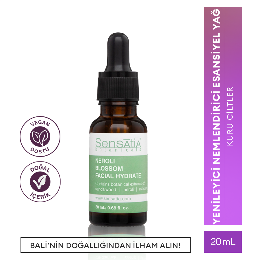 Çok Kuru Ciltler için Yenileyici Doğal Derin Nemlendirici 20ml - Neroli Blossom