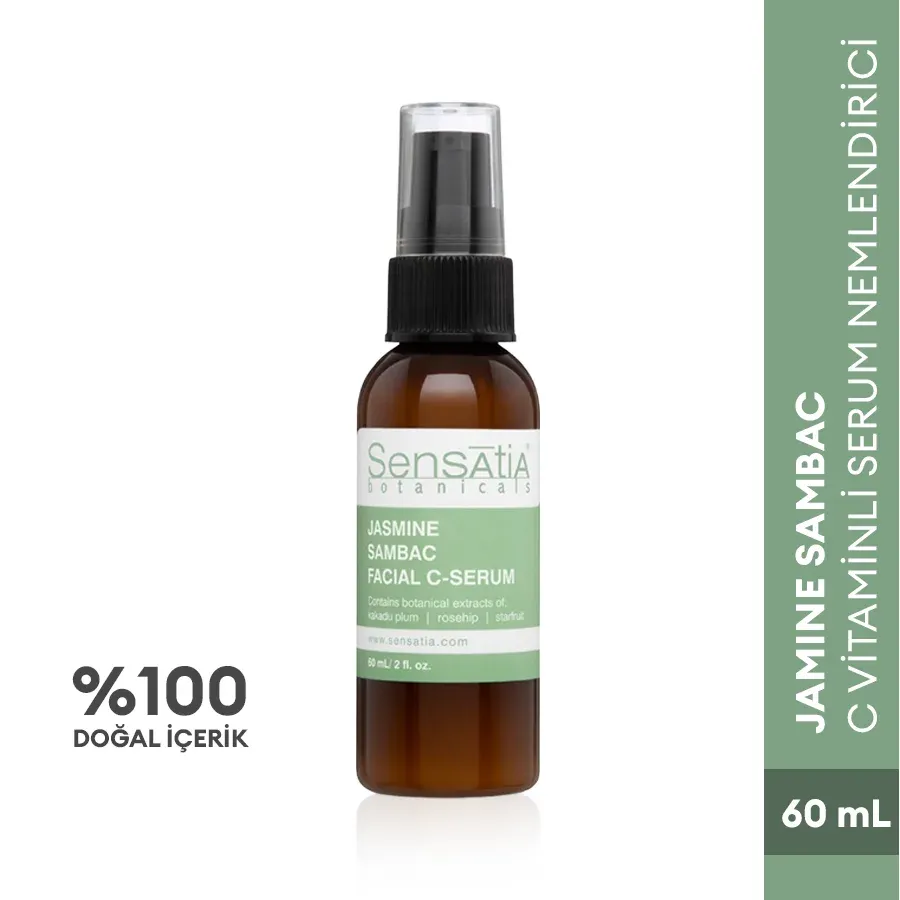 Tüm Ciltler için Nemlendirici Doğal Gündüz C - Serumu - Besleyici Antioksidan 60ml - Jasmine Sambac