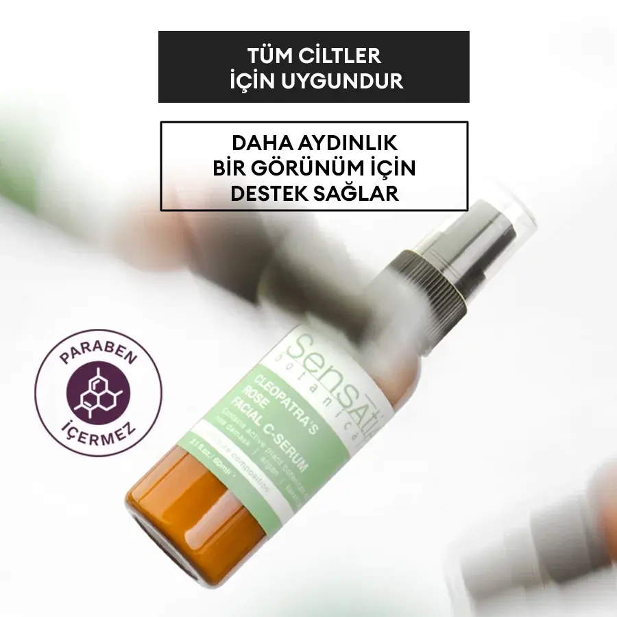 C Vitaminli Antioksidan Nemlendirici Doğal Gündüz Serumu 60ml - Cleopatra's Rose