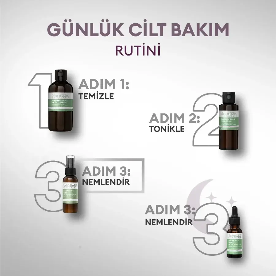 C Vitaminli Antioksidan Nemlendirici Doğal Gündüz Serumu 60ml - Cleopatra's Rose