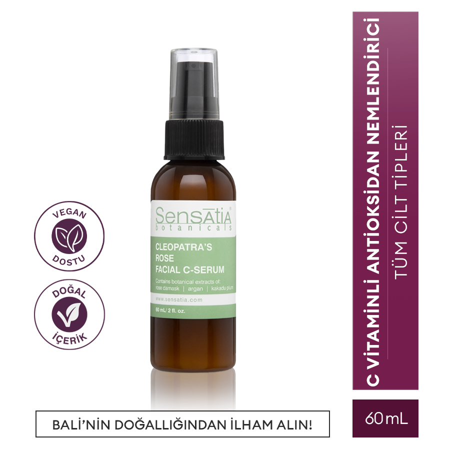 C Vitaminli Antioksidan Nemlendirici Doğal Gündüz Serumu 60ml - Cleopatra's Rose