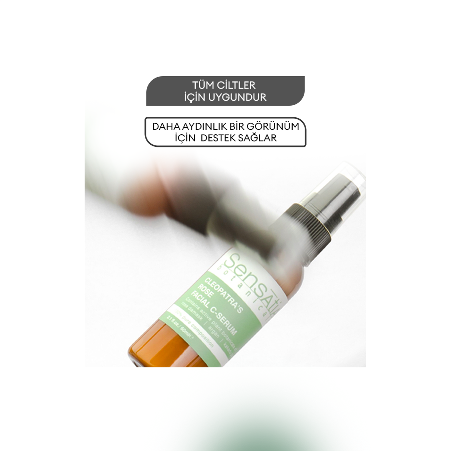 C Vitaminli Antioksidan Nemlendirici Doğal Gündüz Serumu 60ml - Cleopatra's Rose
