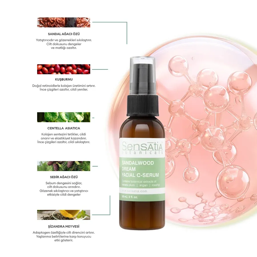 Sandalwood Dream C Vitaminli Nemlendirici Gündüz Serumu-Karma Cilt