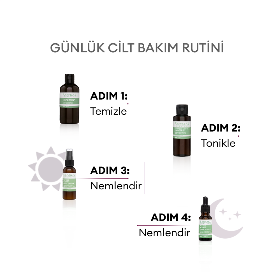 Yağlı ve Karma Clitler için Doğal C - Serum -  Nemlendirici Dengeleyici 60ml - Sandalwood Dream