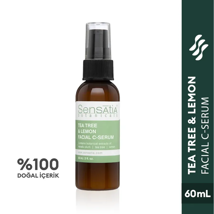 Tea Tree & Lemon C Vitaminli Nemlendirici Gündüz Serumu-Akneli ve Yağlı Cilt