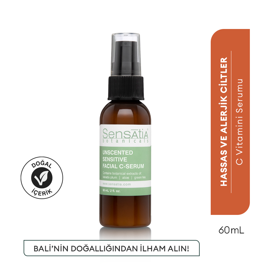 Nemlendirici Besleyici Doğal C - Serum - Renk Tonu Eşitleyici 60 ml - Unscented Sensitive