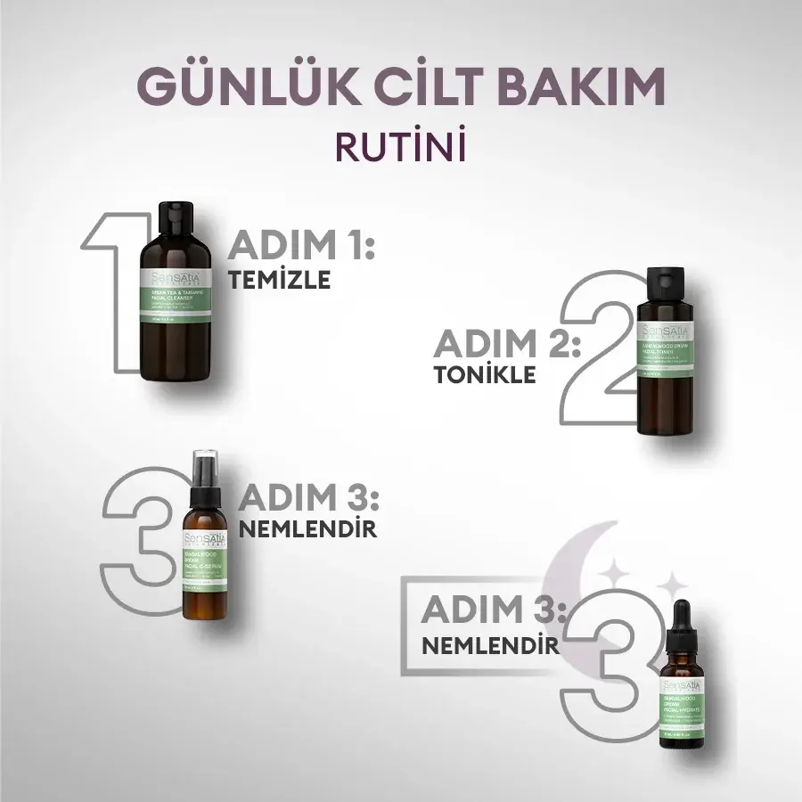 Karma Ciltler için Cilt Tonu Eşitleyici Doğal Yüz Nemlendirici 20ml - Sandalwood Dream