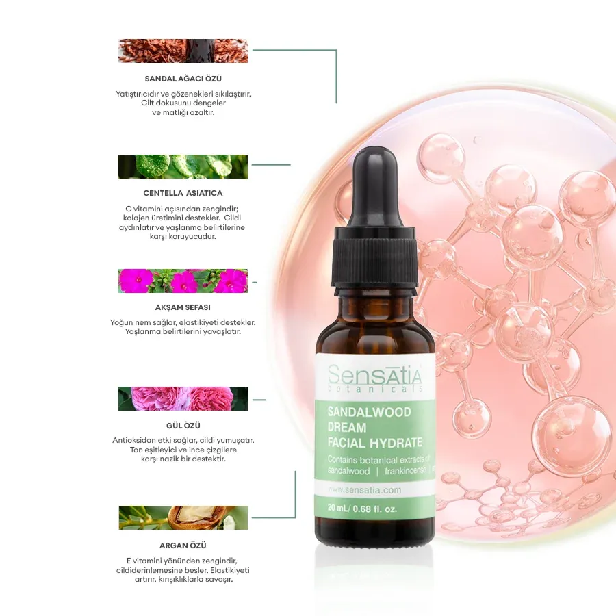 Sandalwood Dream Yüz Nemlendirici-Karma cilt