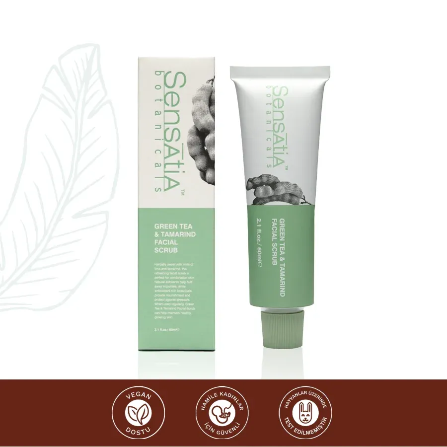 Green Tea & Tamarind Yüz Peelingi-Karma Cilt