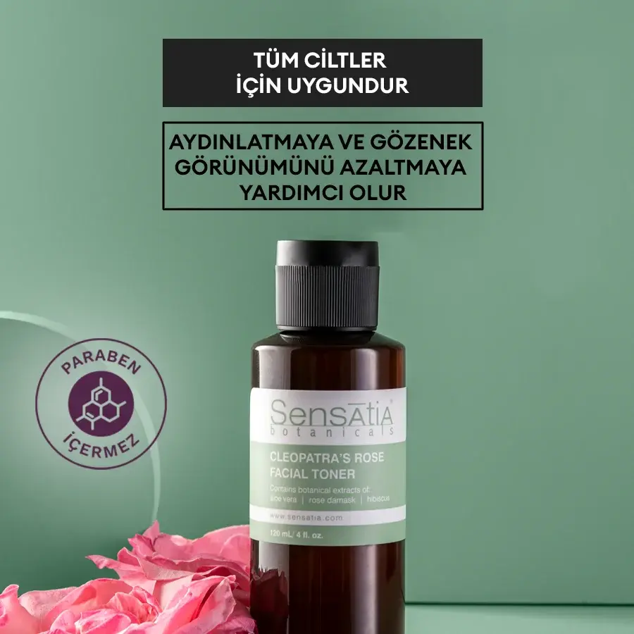 Aydınlatıcı Sıkılaştırıcı Alkolsüz Doğal Tonik 120ml - Cilt Tonu Dengeleyici - Cleopatra's Rose