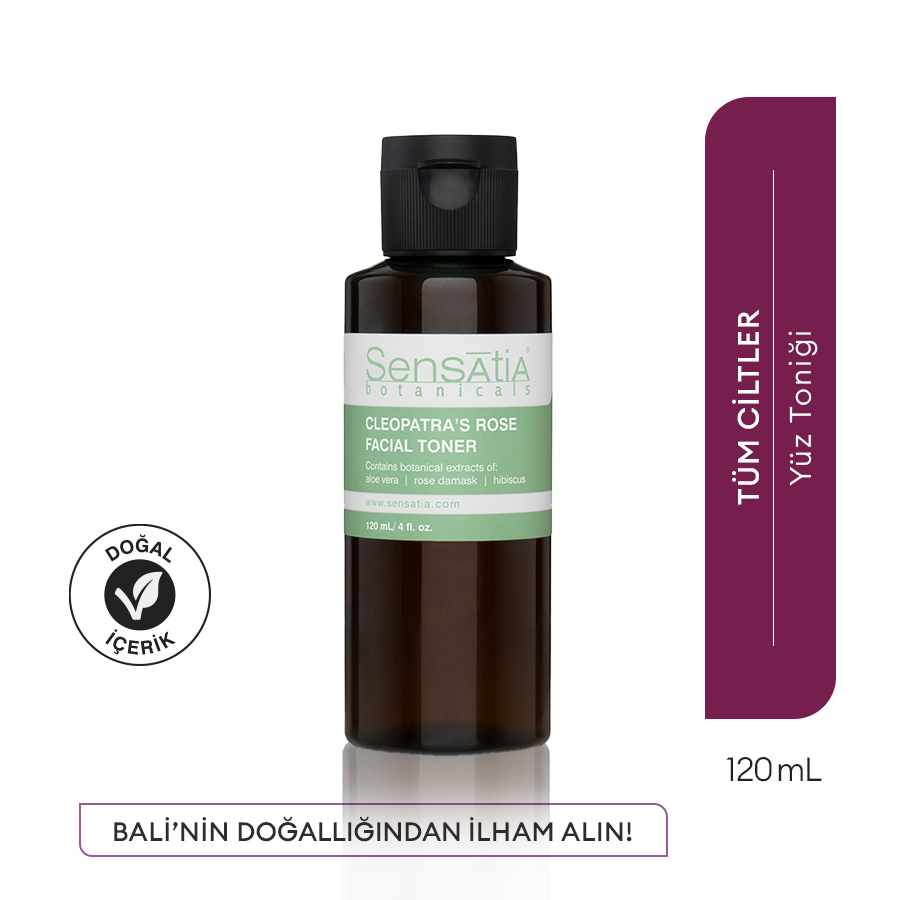 Aydınlatıcı Sıkılaştırıcı Alkolsüz Doğal Tonik 120ml - Cilt Tonu Dengeleyici - Cleopatra's Rose