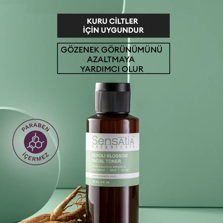 Yatıştırıcı, Arındırıcı ve Ferahlatıcı Alkolsüz Doğal Tonik 120ml - Neroli Blossom