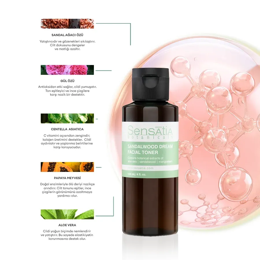 Sandalwood Dream Yüz Toniği-Karma Cilt