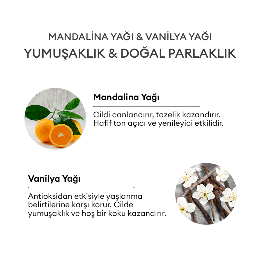 Nemlendirici ve Onarıcı Doğal Dudak Balmı 15ml - Vanilya & Mandalina