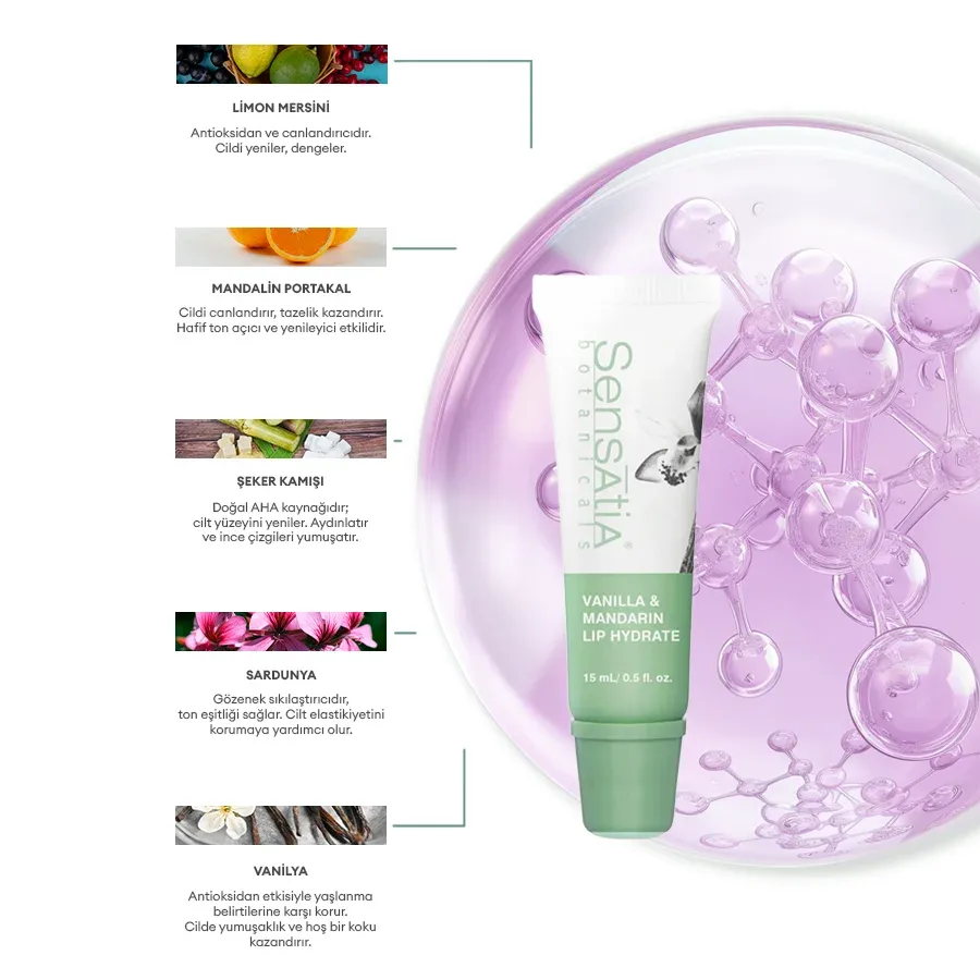 Vanilla & Mandarin Dudak Balmı