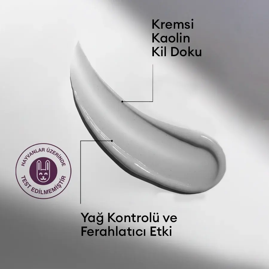 Yağlı ve Akne Eğilimli Cilt için Doğal Kil Maske - Siyah Nokta Karşıtı 60ml - Tea Tree & Lemon