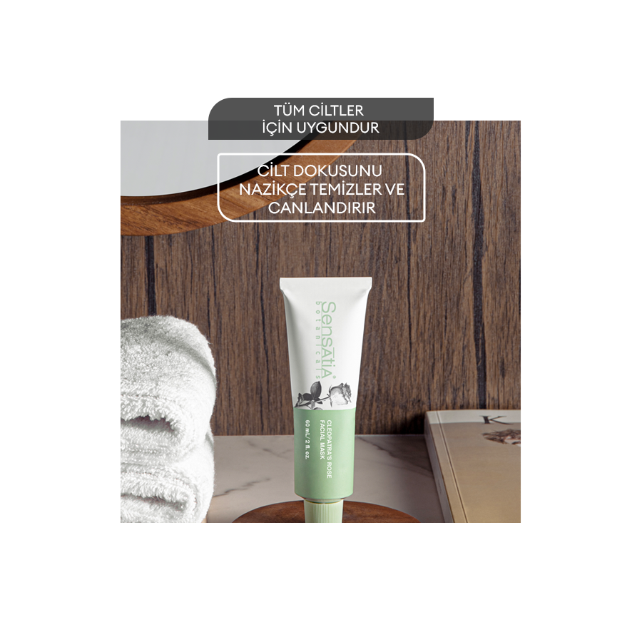Arındırıcı Cilt Tonu Dengeleyici Doğal Maske -  Besleyici, Canlandırıcı 60ml - Cleopatra's Rose