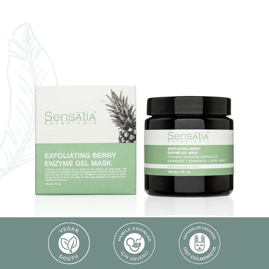 Exfoliating Berry Enzyme Jel Maske-Akne & Leke