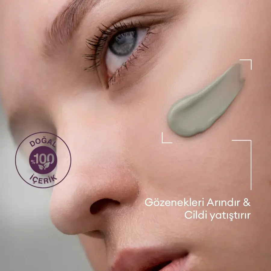 Karma Ciltler için Aydınlatıcı ve Antioksidan Doğal Maske 60ml - Green Tea & Tamarind