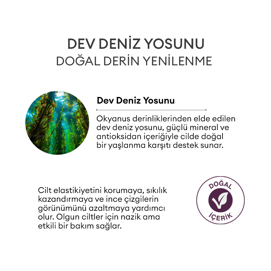 Yaşlanma Karşıtı Doğal Yüz Temizleme Jeli - Pullanma Önleyici, Sabunsuz 150ml - Seastem Marine
