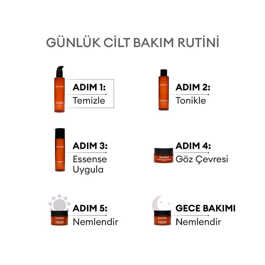 Yaşlanma Karşıtı Doğal Yüz Temizleme Jeli - Pullanma Önleyici, Sabunsuz 150ml - Seastem Marine