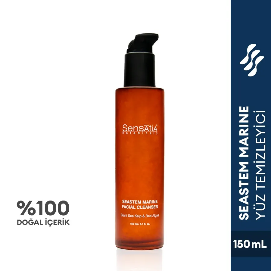 Yaşlanma Karşıtı Doğal Yüz Temizleme Jeli - Pullanma Önleyici, Sabunsuz 150ml - Seastem Marine