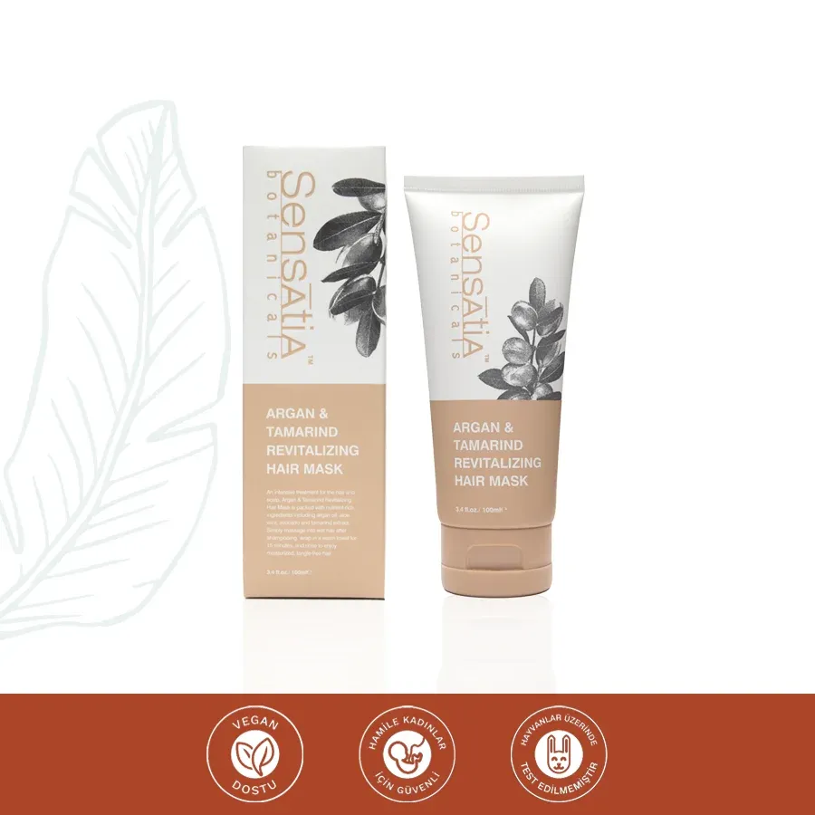 Argan & Tamarind Özlü Canlandırıcı Dökülme Karşıtı Saç Maskesi
