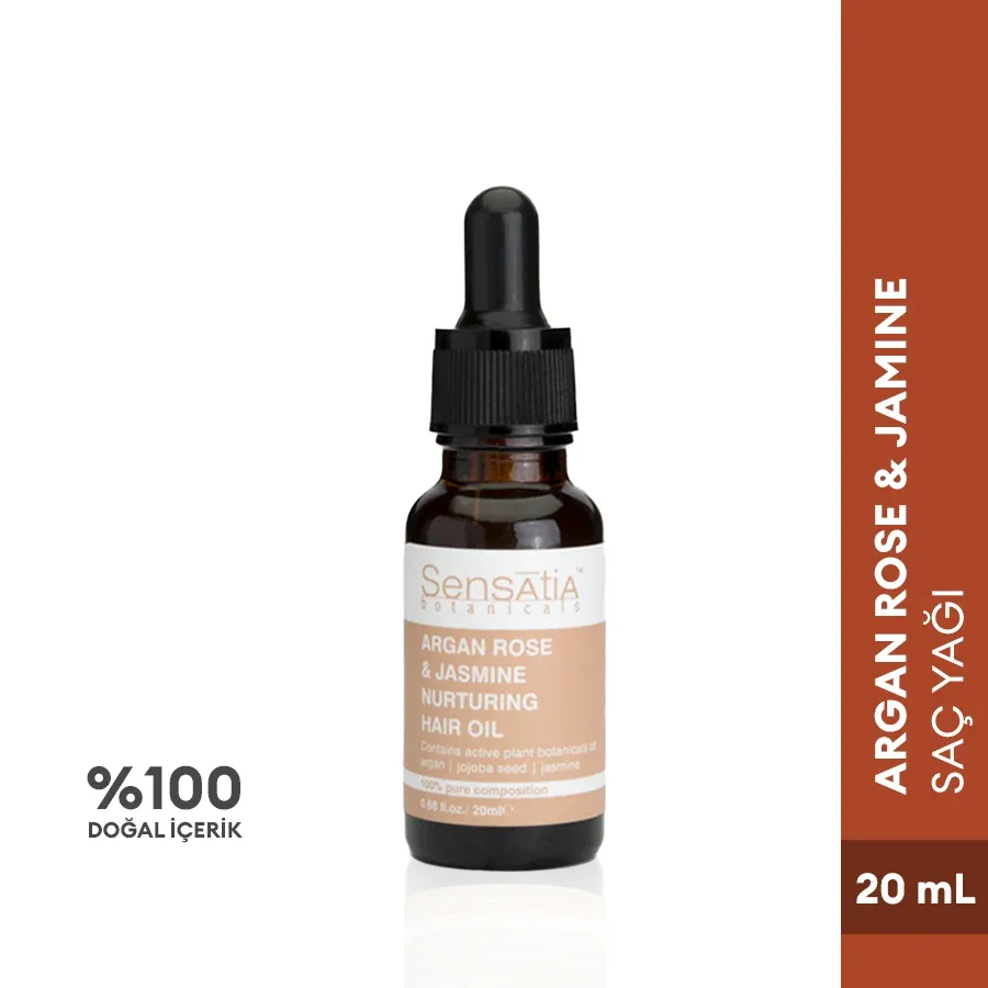 Argan Rose & Jasmine Besleyici Saç Yağı