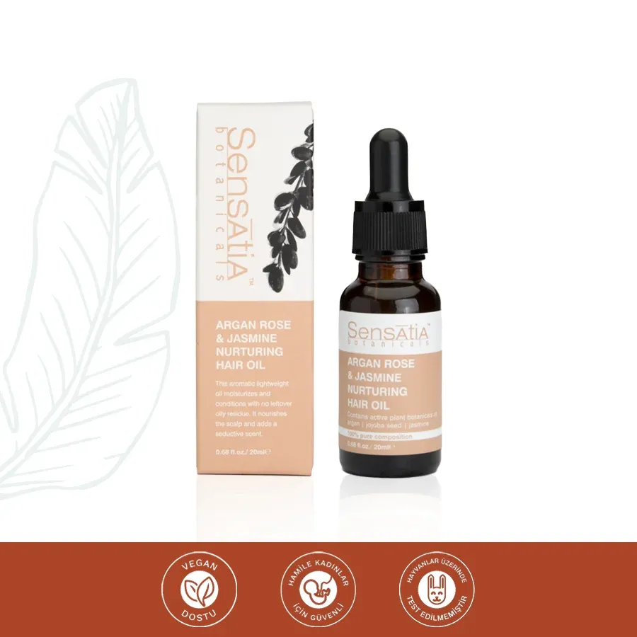Argan Rose & Jasmine Besleyici Saç Yağı